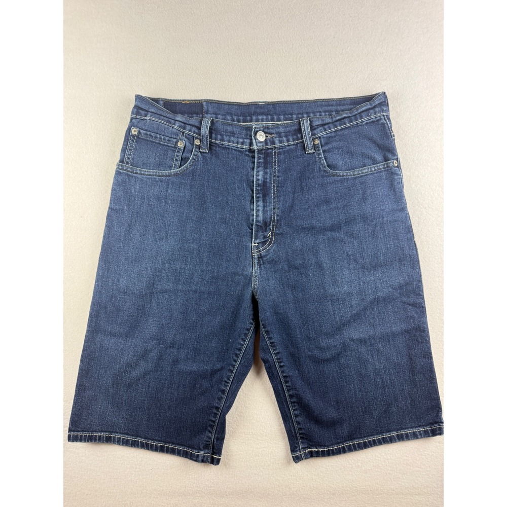 Levis 569 Loose Straight Mens Dark Wash Denim Shorts Blue Size 34 W34